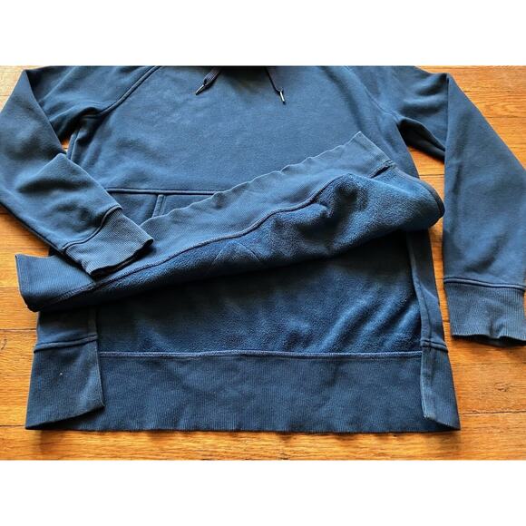 ATHLETA Blue Plush Lined Hoodie w/Tech Pocket sz Medium - Picture 9 of 12
